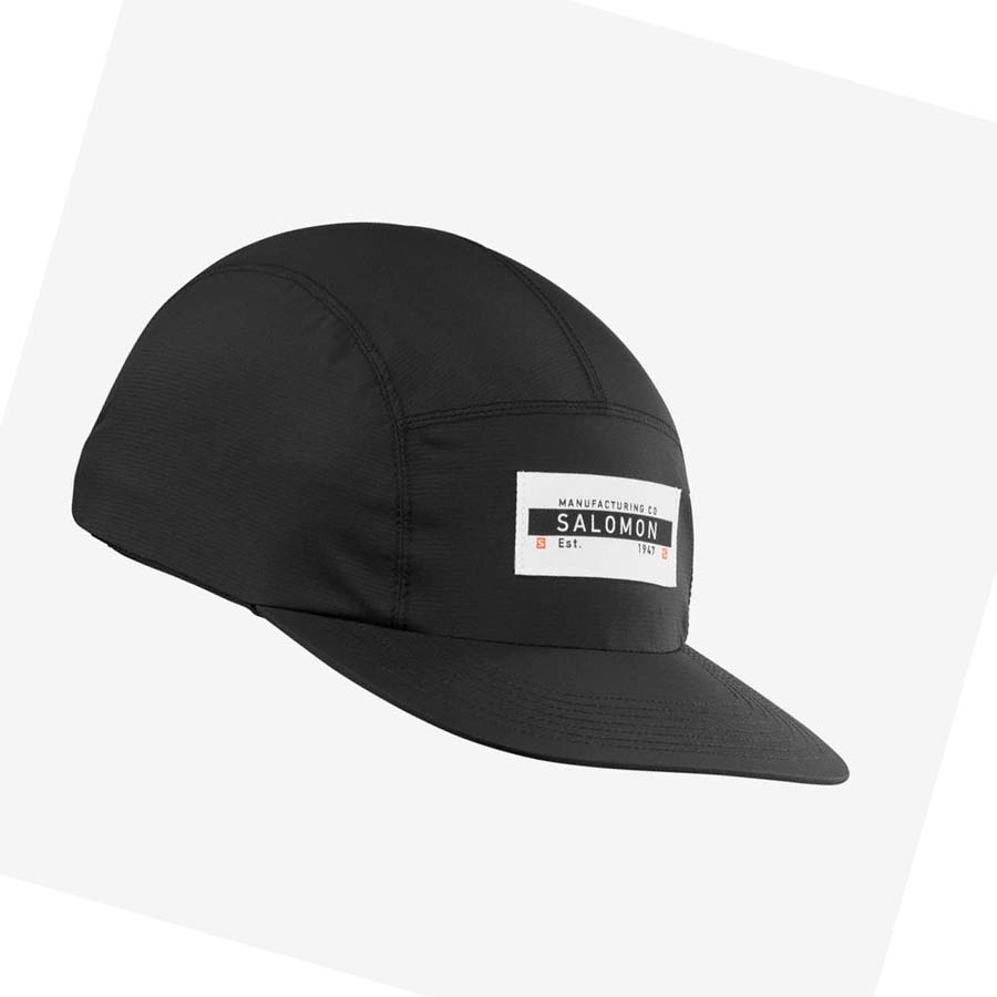 Sombreros Salomon BONATTI WATERPROOF FIVE PANEL Hombre Negros | MX 3009KOR